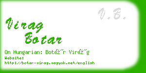 virag botar business card